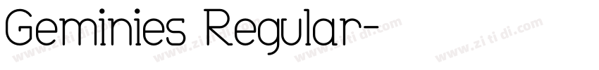Geminies Regular字体转换